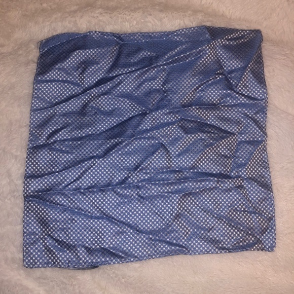 The Tie Bar Other - The Tie Bar silk blue and silver pattern pocket square